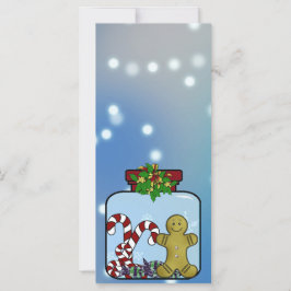 Tarjeta de Navidades Gingerbread & Candy Jar