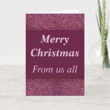 tarjeta de Navidades glamorosos de todos nosotros