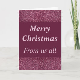 tarjeta de Navidades glamorosos de todos nosotros