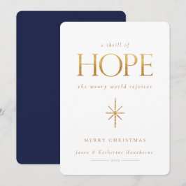 Tarjeta de Navidades Golden Hope
