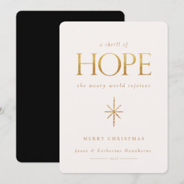Tarjeta de Navidades Golden Hope