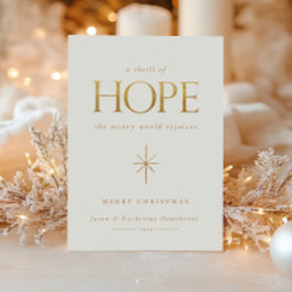Tarjeta de Navidades Golden Hope