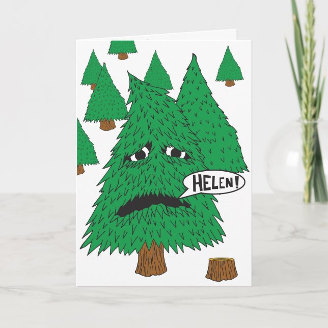 Tarjeta de Navidades graciosos (Anverso)