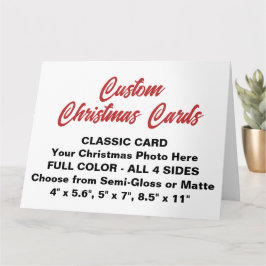 TARJETA DE NAVIDADES GRANDES personalizados DE 8,5