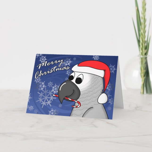 Tarjeta de Navidades grises del Congo (Anverso)