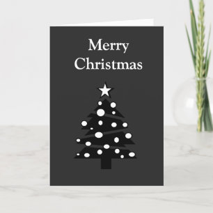 Tarjeta de Navidades grises graciosos