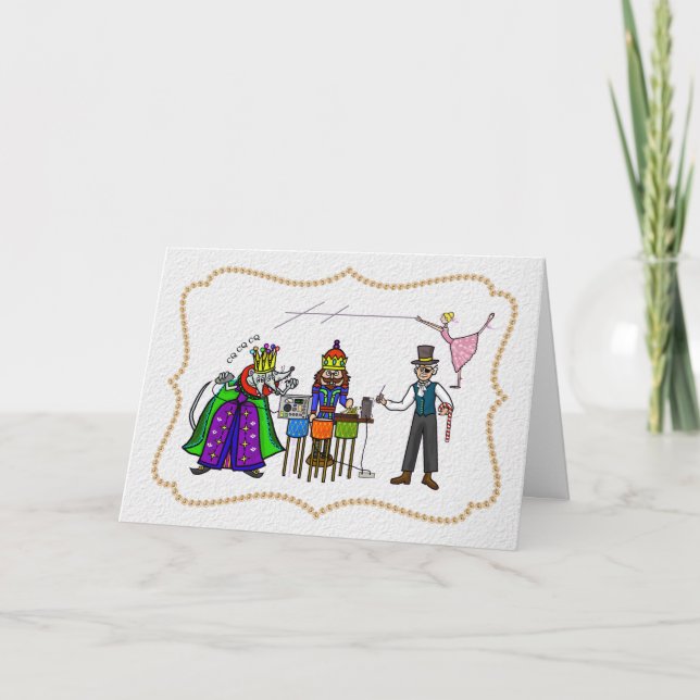 Tarjeta de Navidades Ham Radio Nutcracker (Anverso)