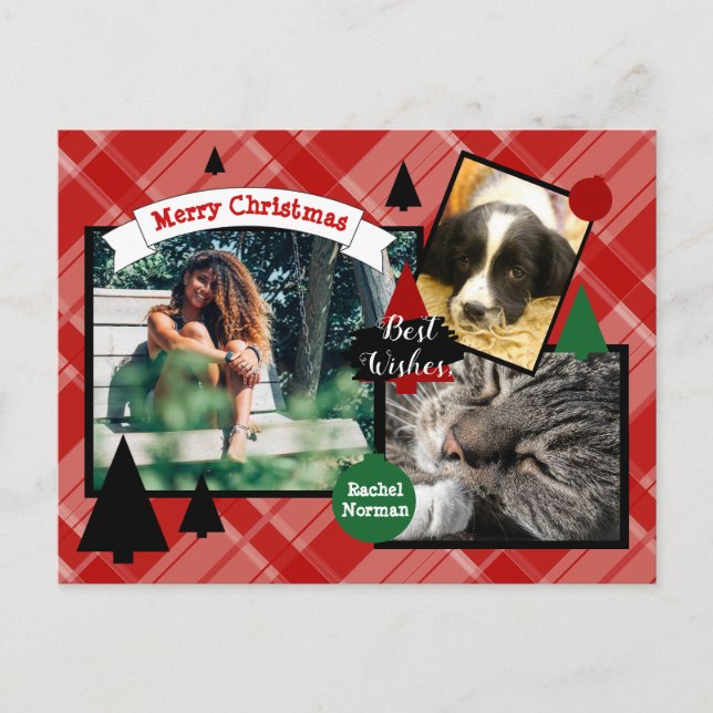 Tarjeta de Navidades HAMbyWG Candy Cane (Anverso)