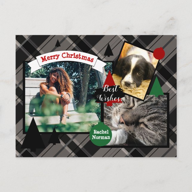 Tarjeta de Navidades HAMbyWG Candy Cane (Anverso)