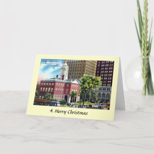Tarjeta de navidades - Hartford, Connecticut (Anverso)
