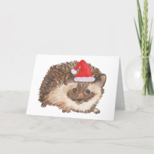Tarjeta de navidades Hedgehog Navidades