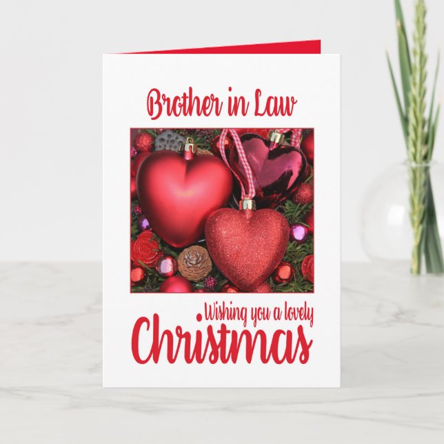 Tarjeta de Navidades Hermano en Derecho (Anverso)