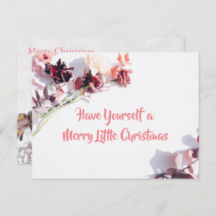 Tarjeta de navidades - Hermosa Rosa