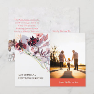 Tarjeta de navidades - Hermosa Rosa y familia