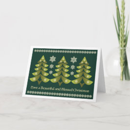 Tarjeta de Navidades hermosa y bendita