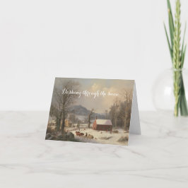 Tarjeta de Navidades históricos de invierno