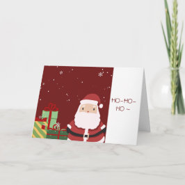 TARJETA DE NAVIDADES HO-HO-HO PARA PERSONALIZAR