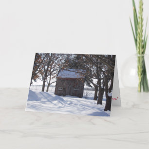 Tarjeta de Navidades "Holiday Shed"