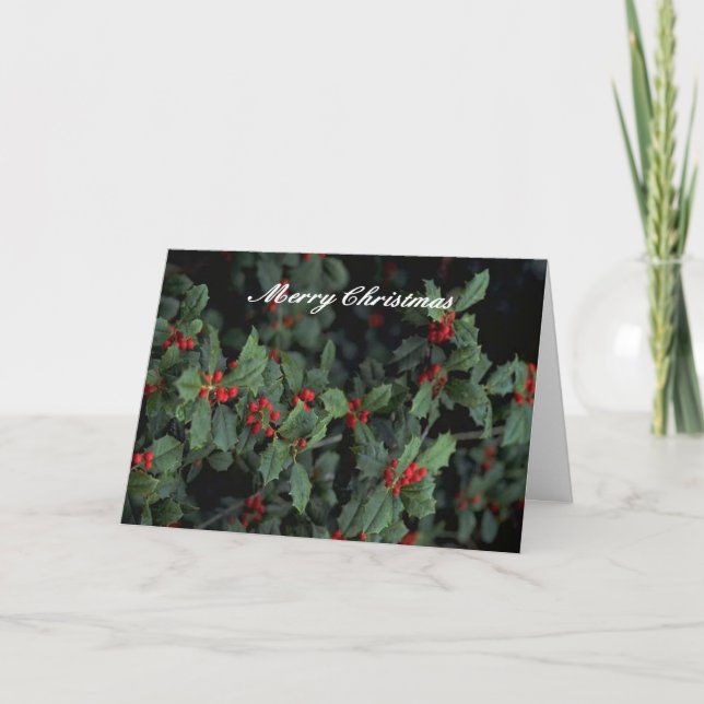 Tarjeta de Navidades Holly 152 (Anverso)