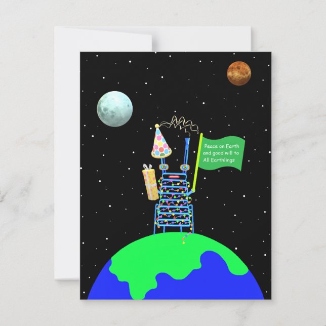 Tarjeta de navidades humorística de Jo Images (Anverso)