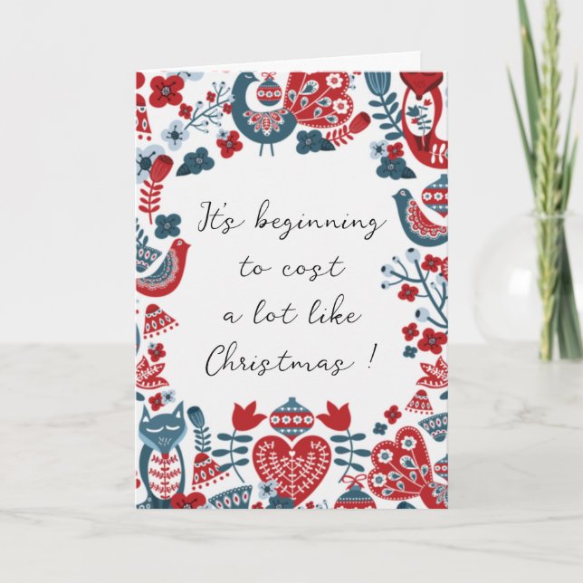 Tarjeta de Navidades humorísticos (Anverso)