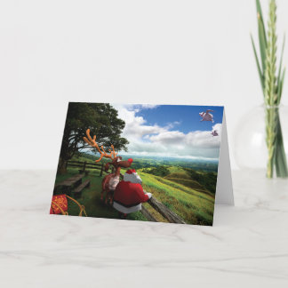 Tarjeta de Navidades humorísticos del peregrinaje