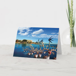 Tarjeta de Navidades humorísticos del peregrinaje