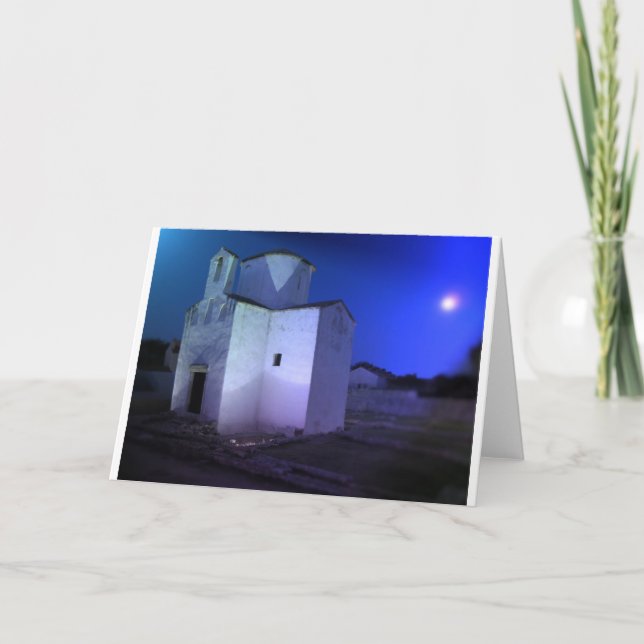 Tarjeta de navidades: Iglesia croata (Anverso)