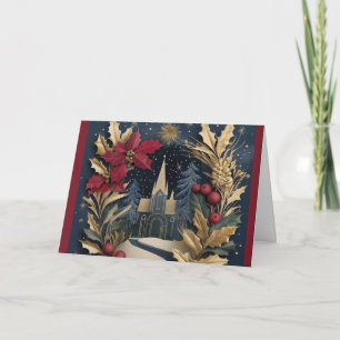 Tarjeta de navidades - Iglesia elegante