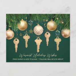 Tarjeta de Navidades inmobiliarios Golden Keys