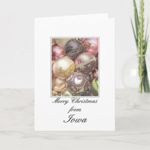 Tarjeta de Navidades Iowa, específica del estado