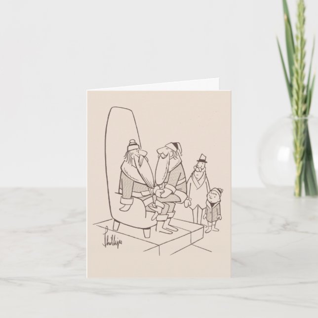 Tarjeta de Navidades Irv Phillips/Mr Mamá Comic St (Anverso)