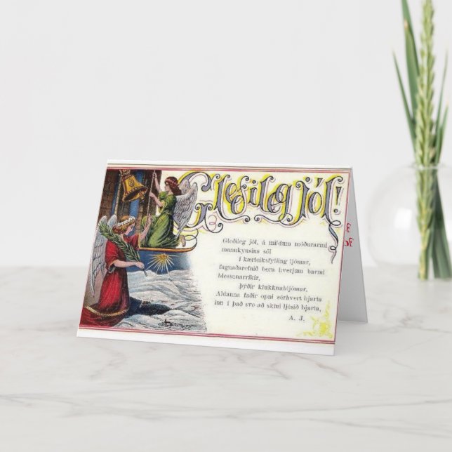 Tarjeta de Navidades islandeses (Anverso)