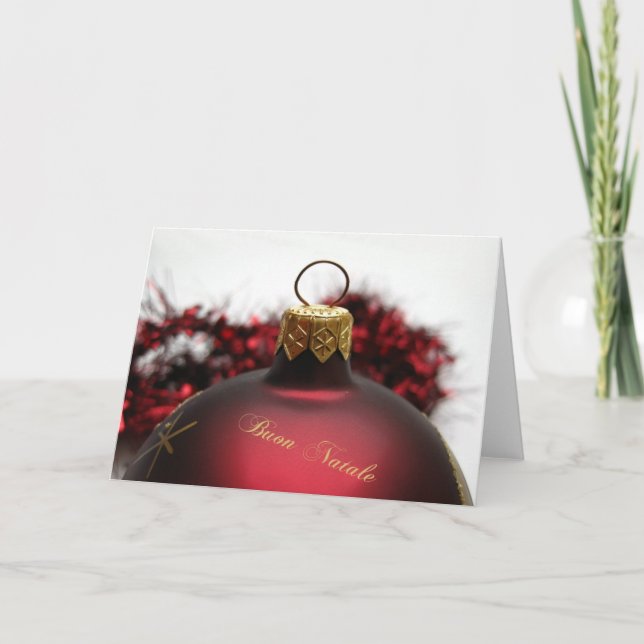 Tarjeta de Navidades italiana Buon Natale (Anverso)