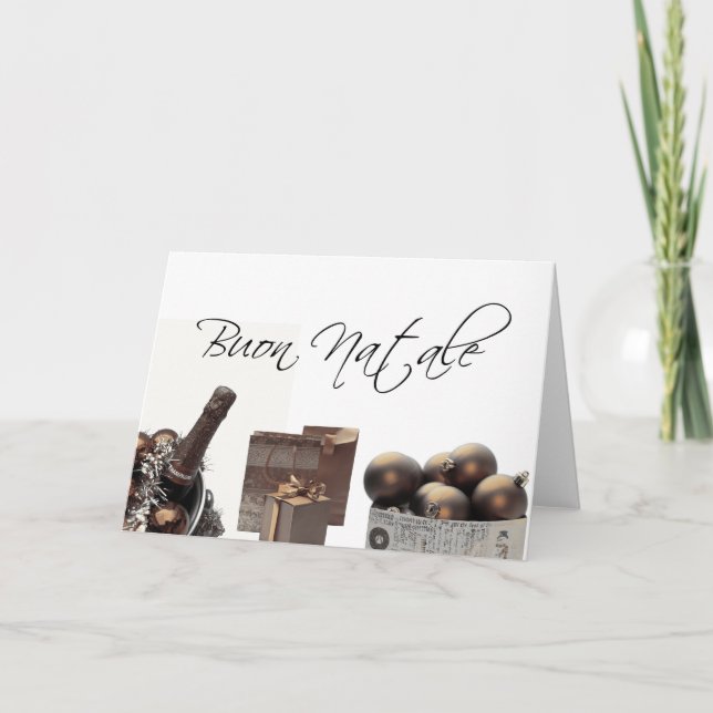 Tarjeta de Navidades italiana Buon Natale (Anverso)