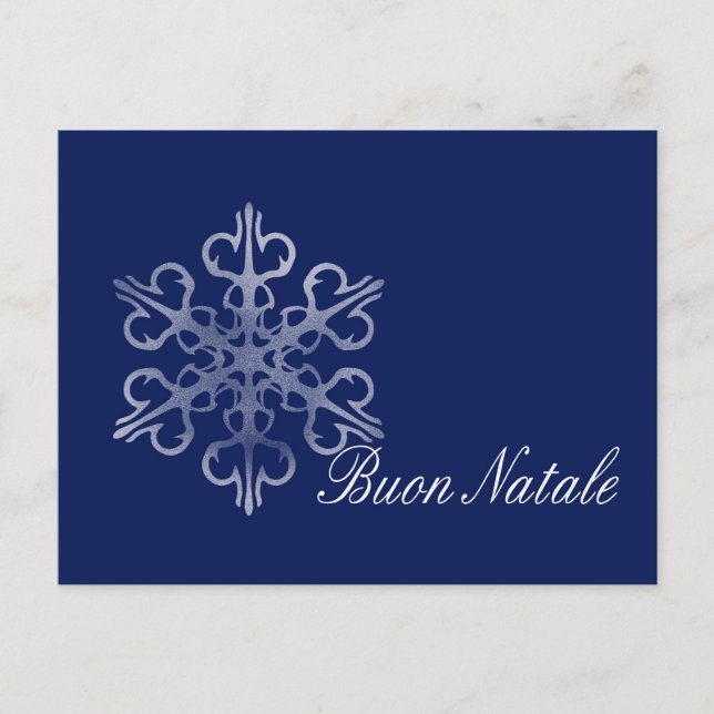 Tarjeta de Navidades italiana Buon Natale (Anverso)