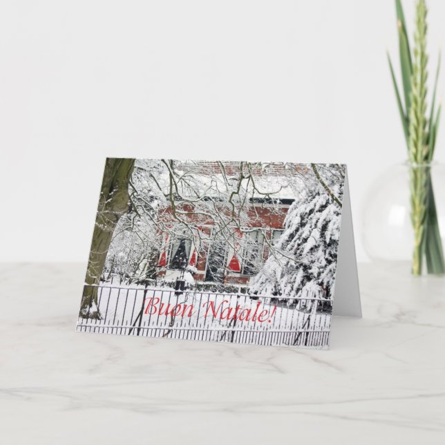 Tarjeta de Navidades italiana Buon Natale (Anverso)