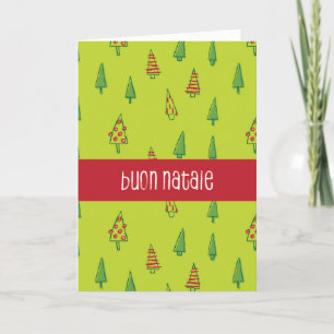 Tarjeta de Navidades italianos Buon Natalie