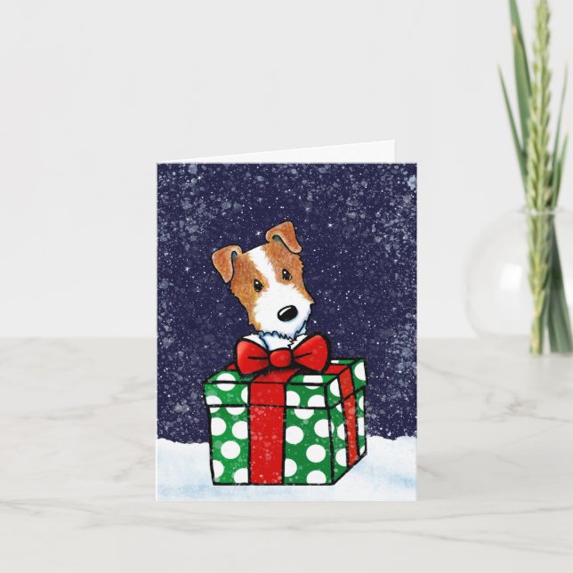 Tarjeta de Navidades Jack Russell Terrier (Anverso)