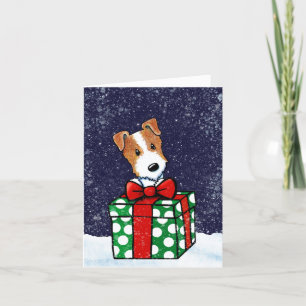 Tarjeta de Navidades Jack Russell Terrier