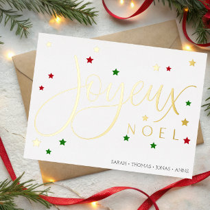 Tarjeta de navidades Joyeux Noel