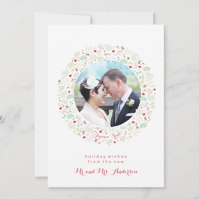 Tarjeta de Navidades Joyeux Noel (Anverso)