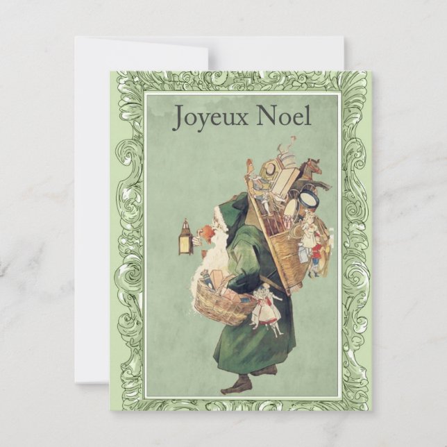 Tarjeta de Navidades Joyeux Noel (Anverso)