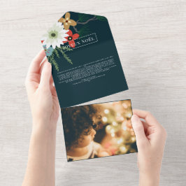 Tarjeta de Navidades Joyeux Noël Elegant