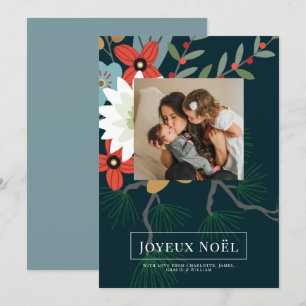 Tarjeta de Navidades Joyeux Noël Elegant