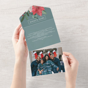 Tarjeta de Navidades Joyeux Noël Elegant