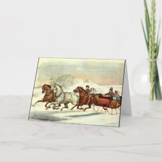 Tarjeta de navidades: justo antes del impacto. Tar