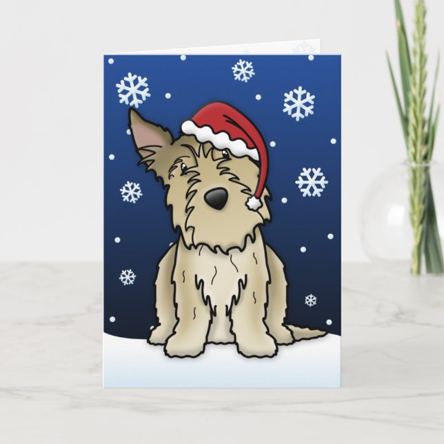 Tarjeta de Navidades Kawaii Berger Picard (Anverso)