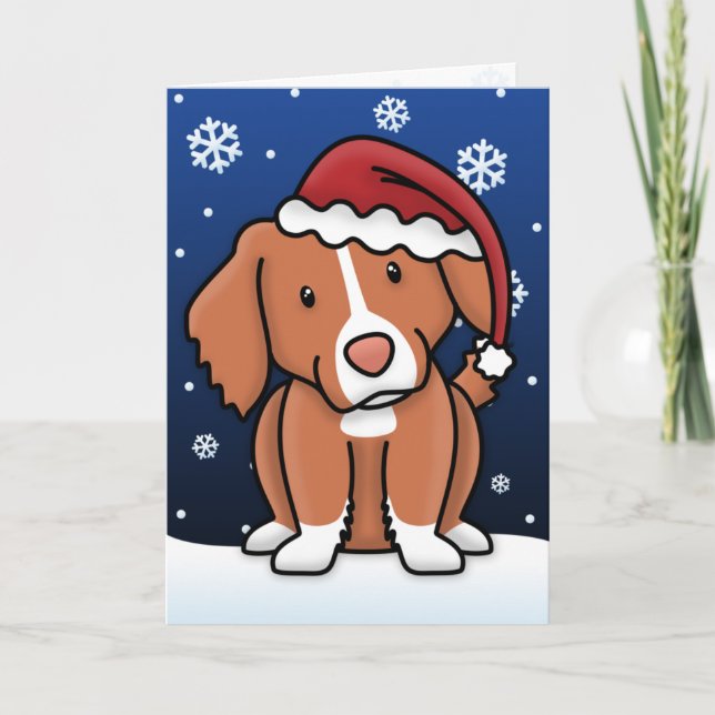 Tarjeta de Navidades Kawaii Toller (Anverso)