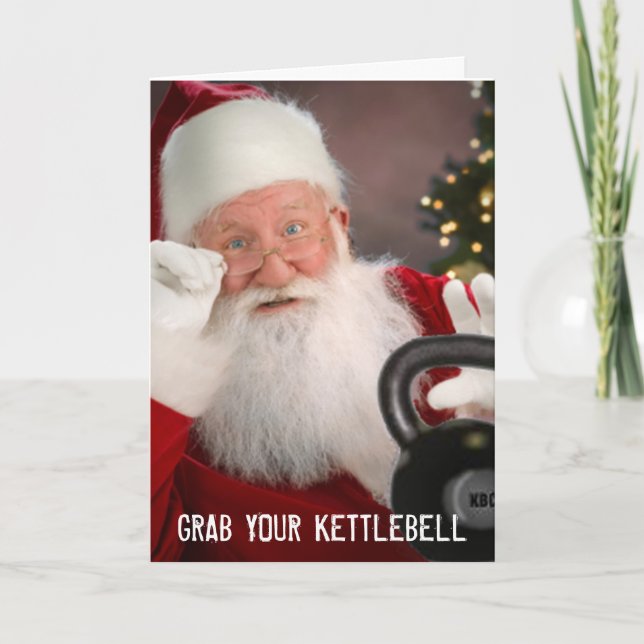 Tarjeta de Navidades Kettlebell (Anverso)